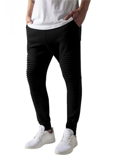 Мъжко долнище в черно Urban Classics Pleat Sweatpants 