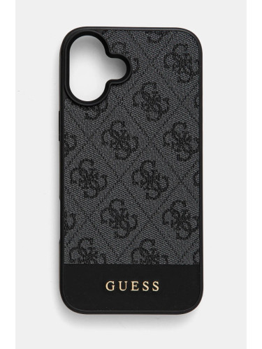 Кейс за телефон Guess iPhone 16 Plus 6.7 в сиво GUHCP16MG4GLGR