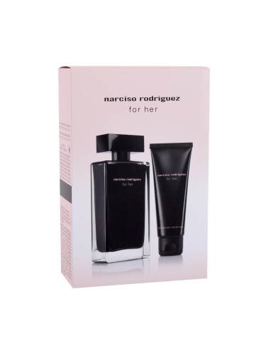 Narciso Rodriguez For Her Подаръчен комплект EDT 100 ml + лосион за тяло 75 ml увредена кутия