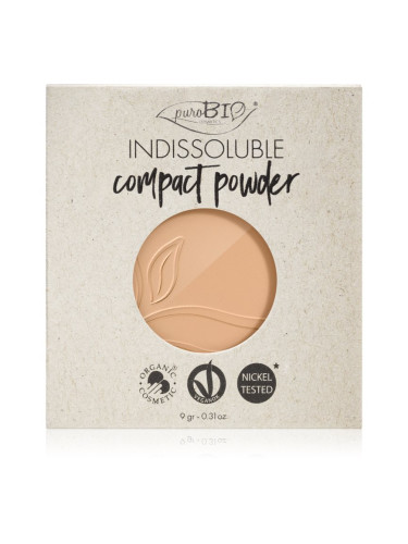 puroBIO Cosmetics Indissouble компактна пудра пълнител цвят 03 9 гр.