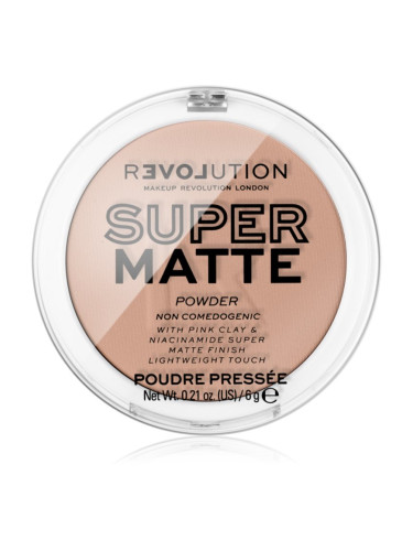 Revolution Relove Super Matte Powder матираща пудра цвят Beige 6 гр.