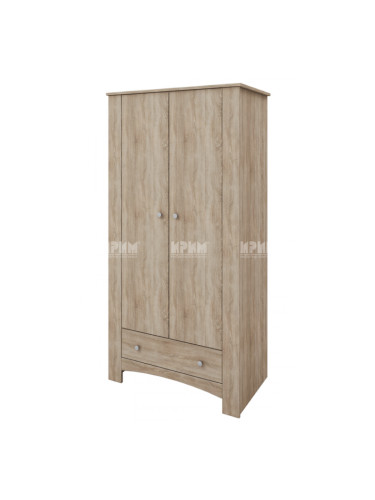Гардероб Модел Ретро 259, двукрилен с чекмедже