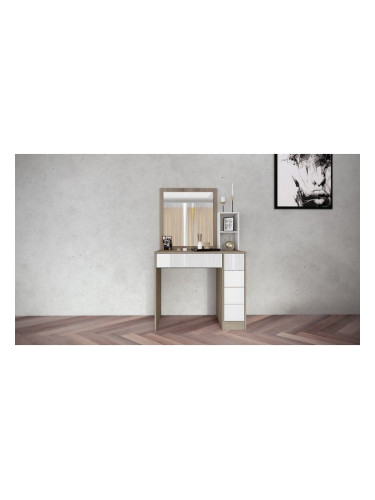 Тоалетка Memo.bg модел 3053, с огледало, МДФ