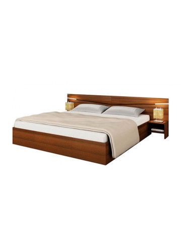 Спалня с табла Memo.bg модел 27 / 2007, с вградени нощни шкафчета, за матрак 160/200, 4 цвята