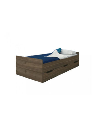 Легло Memo.bg Модел 2016, с 3 чекмеджета, Орех адмирал