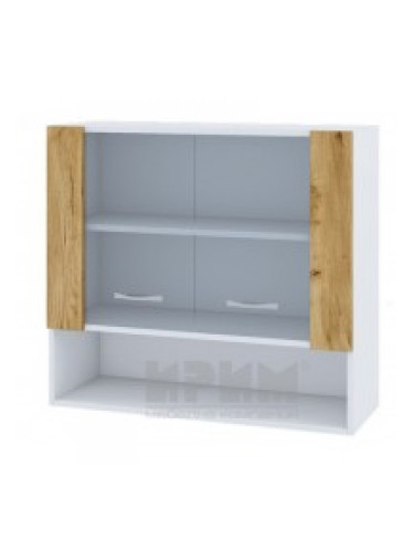 БД - 310 шкаф с ниша и две витринни врати с рафт