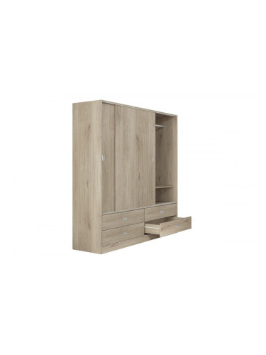 Двукрилен гардероб с плъзгащи врати 1027