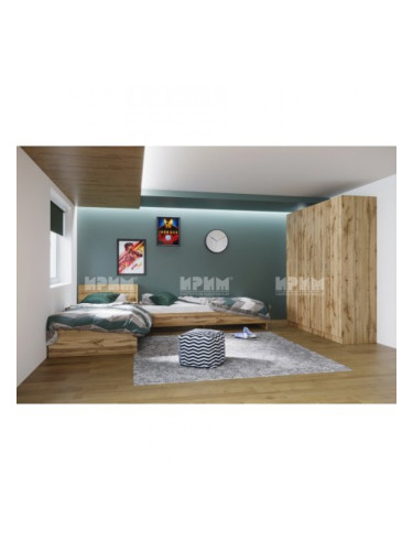 Спален комплект 7066, дъб дакота