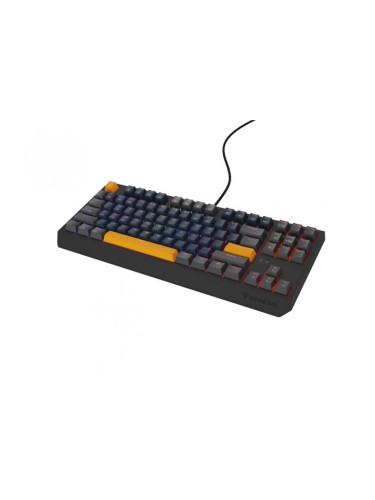 Клавиатура Genesis Gaming Keyboard Thor 230 TKL Naval Blue Positive US Black RGB Mechanical Outemu Panda