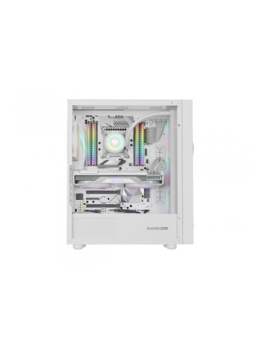 Кутия за компютър Genesis PC Case DIAXID 605 RGB Mini Tower Window, White