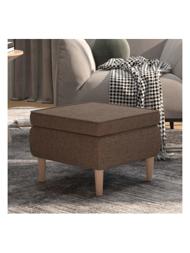 Sonata H Табуретка с дървени крака, таупе, текстил