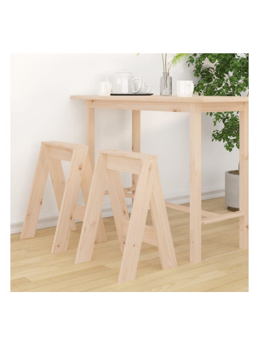 Sonata H Табуретки, 2 бр, 40x40x60 см, борово дърво масив