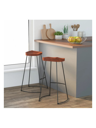 Sonata H Gavin бар табуретки, 2 бр, 50x40x78 см, манго масив