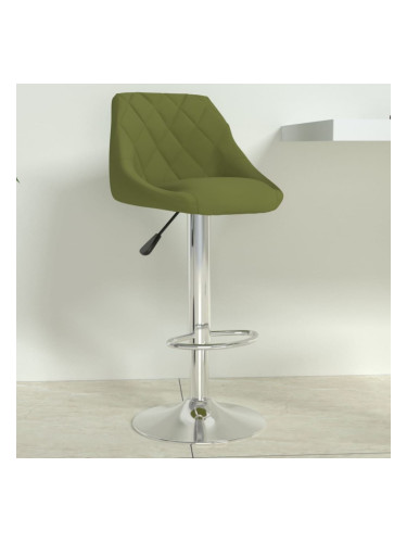 Sonata H Бар табуретка, светлозелена, кадифе