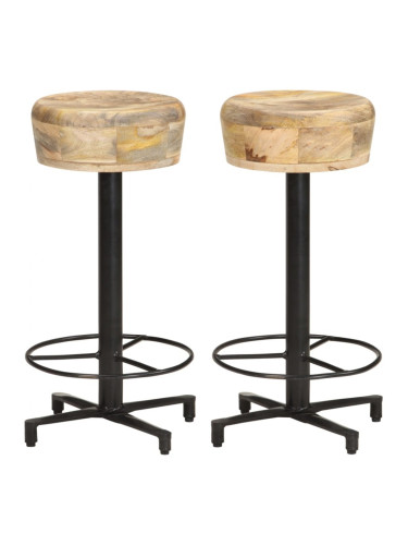 Sonata H Бар табуретки, 2 бр, 66 см, мангово дърво масив