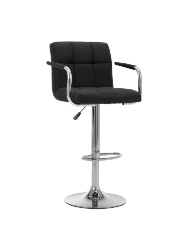 Sonata H Бар стол, черен, текстил