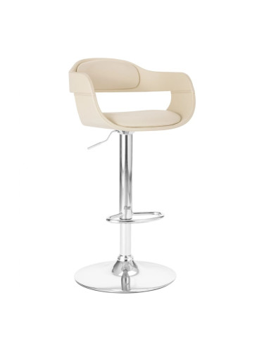 Sonata H Бар табуретка, бяла, изкуствена кожа