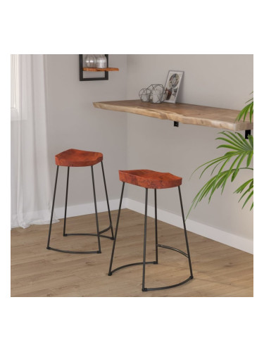 Sonata H Gavin бар табуретки, 2 бр, 45x40x63 см, манго масив