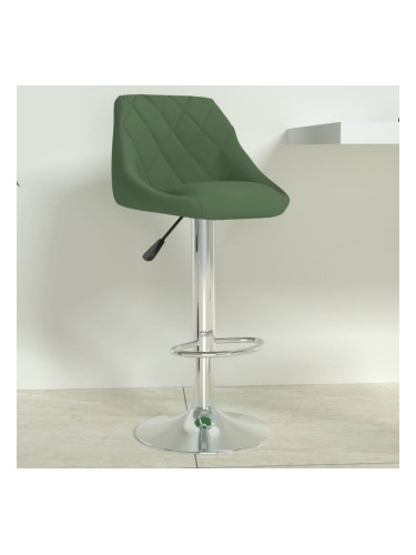 Sonata H Бар табуретка, тъмнозелена, кадифе