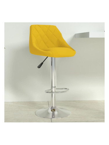 Sonata H Бар табуретка, горчица жълто, кадифе