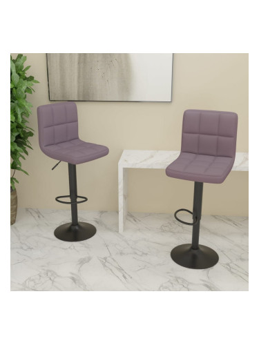 Sonata H Бар табуретки, 2 бр, таупе, текстил