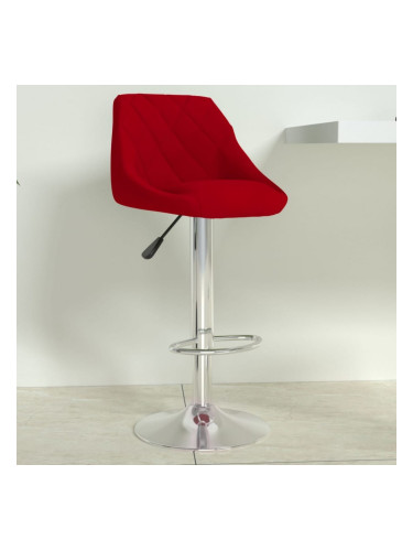 Sonata H Бар табуретка, виненочервена, кадифе
