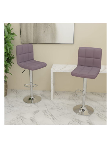 Sonata H Бар табуретки, 2 бр, таупе, текстил