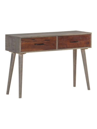 Sonata H Конзолна маса, сива, 110x35x75 cм, грубо мангово дърво масив