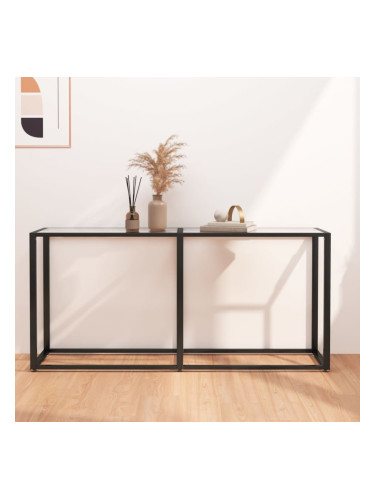 Sonata H Конзолна маса, прозрачна, 160x35x75,5 cм, закалено стъкло