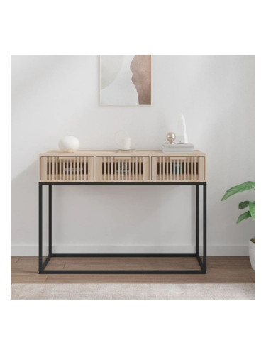 Sonata H Конзолна маса, 105x30x75 см, инженерно дърво и желязо