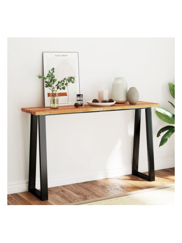 Sonata H Трапезна маса с жив ръб 140x40x80 см масивна акация