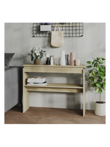 Sonata H Конзолна маса, дъб сонома, 102x30x80 см, инженерно дърво