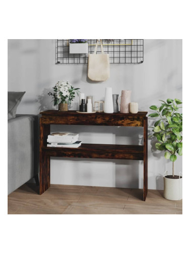 Sonata H Конзолна маса, опушен дъб, 102x30x80 см, инженерно дърво