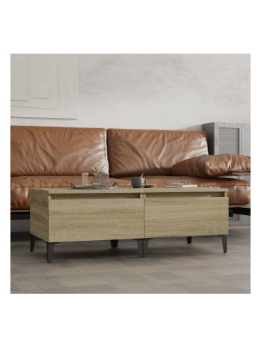 Sonata H Странични маси, 2 бр, Дъб сонома, 50x46x35 см, инженерно дърво