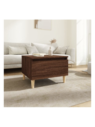 Sonata H Странична маса, кафяв дъб, 50x46x35 см, инженерно дърво