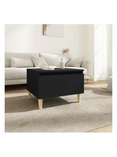 Sonata H Странична маса, черна, 50x46x35 см, инженерно дърво