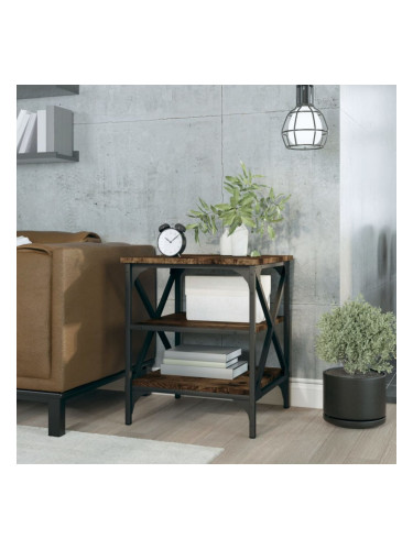 Sonata H Странична маса, опушен дъб, 40x42x50 см, инженерно дърво