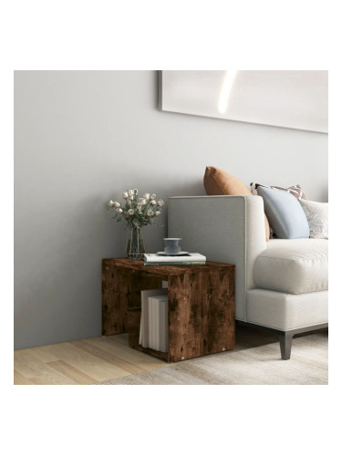 Sonata H Странична маса, опушен дъб, 59x36x38 см, инженерно дърво