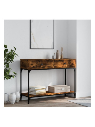 Sonata H Конзолна маса, опушен дъб, 100x34,5x75 см, инженерно дърво