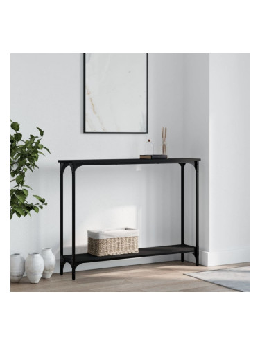 Sonata H Конзолна маса, черна, 100x22,5x75 см, инженерно дърво