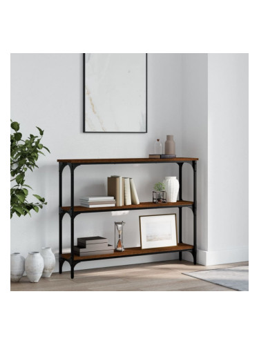 Sonata H Конзолна маса, кафяв дъб, 100x22,5x75 см, инженерно дърво