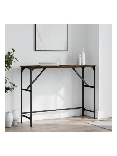 Sonata H Конзолна маса, опушен дъб, 100x32x75 см, инженерно дърво