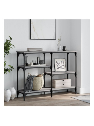 Sonata H Конзолна маса, сив сонома, 102x29x75 см, инженерно дърво