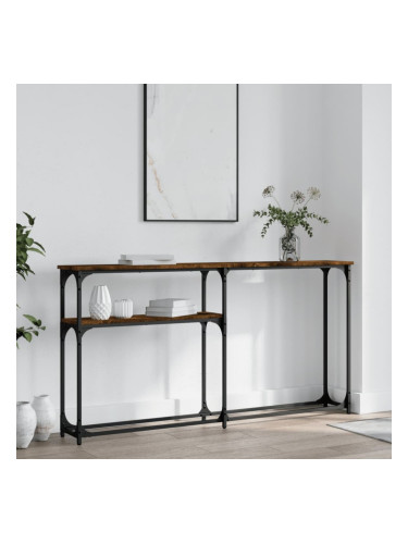 Sonata H Конзолна маса, опушен дъб, 145x22,5x75 см, инженерно дърво