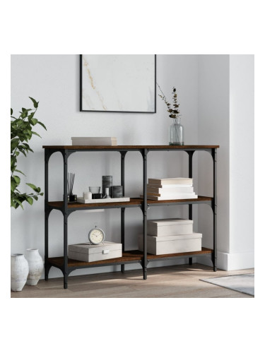 Sonata H Конзолна маса, кафяв дъб, 100x29x75 см, инженерно дърво