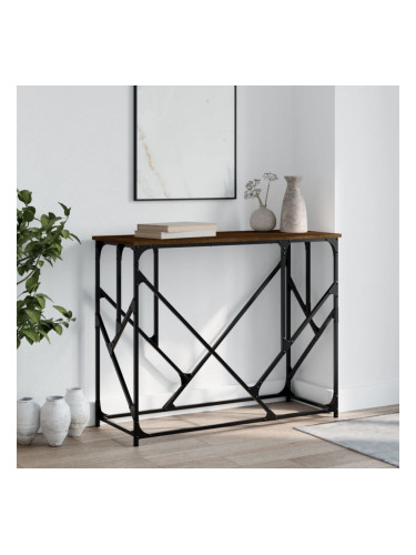 Sonata H Конзолна маса, кафяв дъб, 100x40x80 см, инженерно дърво