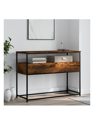 Sonata H Конзолна маса, опушен дъб, 100x40x75 см, инженерно дърво