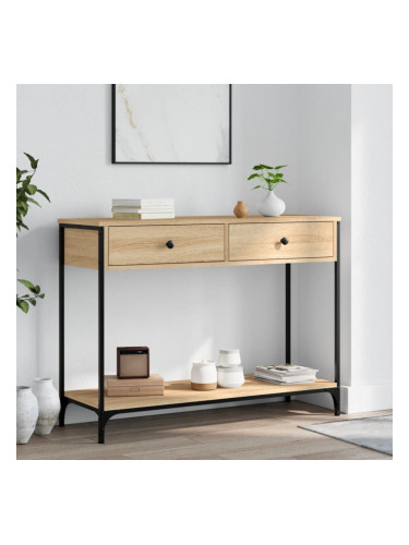 Sonata H Конзолна маса, дъб сонома, 100x34,5x75 см, инженерно дърво