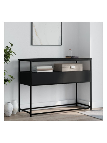 Sonata H Конзолна маса, черна, 100x40x75 см, инженерно дърво