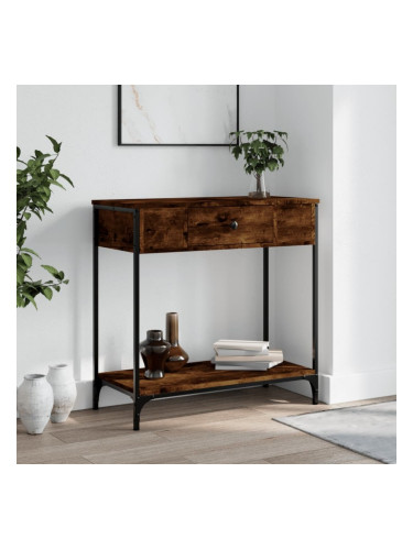 Sonata H Конзолна маса, опушен дъб, 75x34,5x75 см, инженерно дърво